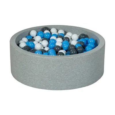 Produktbild von Bällebad Spielplatz + 450 Bälle weiß, grau, hellblau