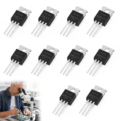 10x IRLZ44N N-Kanal MOSFET, 47A 55V TO-220 Transistoren