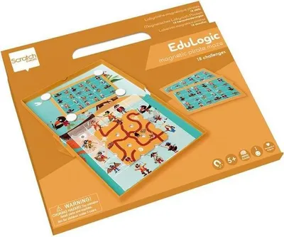 Zdjęcie produktu dla SCRATCH – magnetyczna gra edukacyjna „Labirynt piratów”