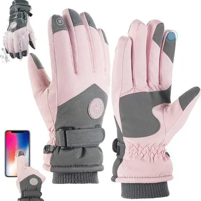 Produktbild von Thermohandschuhe für Damen - Wasserfest, Touchscreen und winddicht