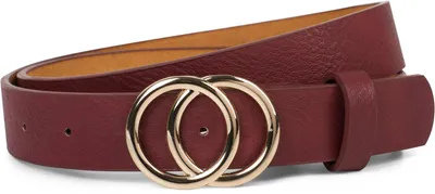 Produktbild von styleBREAKER Damen Gürtel 3 cm | Glänzende Ringschnalle in Gold oder Silber | Verstellbarer Taillengürtel & Hüftgürtel | Glattes Kunstleder für Kleider & Jeans