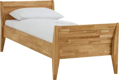Produktbild von Dico Massivholz Einzelbett Komfortbett 450.00, Wildeiche Honig geölt
