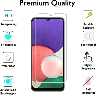 Immagine prodotto di Pellicola protettiva in vetro per Samsung Galaxy A22 5G Protezione del display 9H blindata