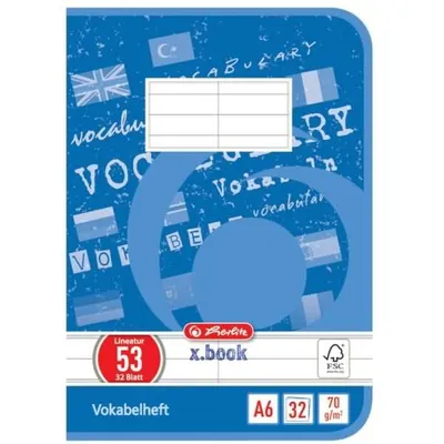 Produktbild von Vokabelheft A6 32 Blatt