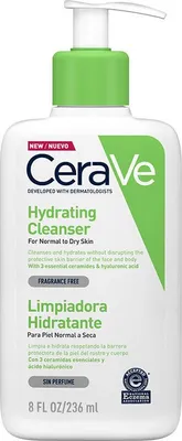 Produktbild von CeraVe 3337875597180, Unisex, trockene Haut, normale Haut, 237 ml, Feuchtigkeitsspendend, Pumpenflasche, Hyaluronsäure