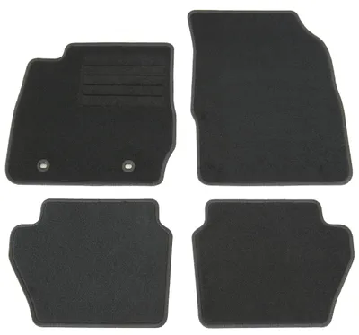 Fußmatten-Set für Ford Fiesta MK7, 10/2008-04/2017, 4-teilig, Schwarz