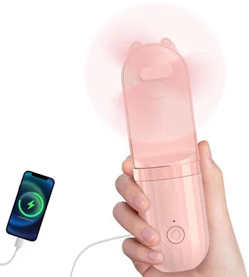 Produktbild von Portable 3-in-1 ventilator mit Powerbank und Taschenlampe für unterwegs