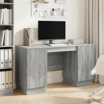 Obrázek produktu pro Maison Exclusive – Psací stůl, barva Sonoma, rozměry 142,5 x 50 x 75 cm, materiál: dřevotříska