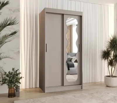 Obrázek produktu pro Šatní skříň 100 cm ROZANA - kašmírová