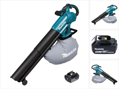 Produktbild von Makita DUB 187 T Akku Laubbläser und Laubsauger 18 V Brushless + 1x Akku 5,0 Ah - ohne Ladegerät