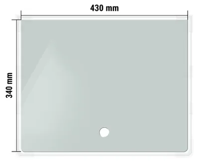 Produktbild von Dennerle Abdeckscheibe für Nano Tank, 55 Liter - Abdeckscheibe mit Griffloch