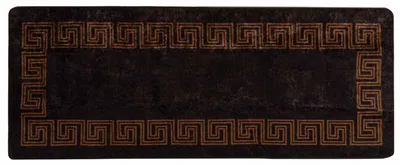 Produktbild von vidaXL Teppichläufer MARSA Schwarz 100 x 250 cm Polyester und PVC