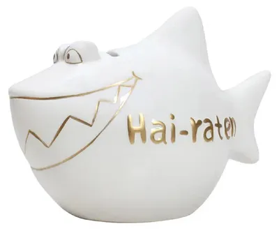 Immagine prodotto di KCG 101360 Salvadanaio "Shark-rat" - Vetroceramica, piccolo