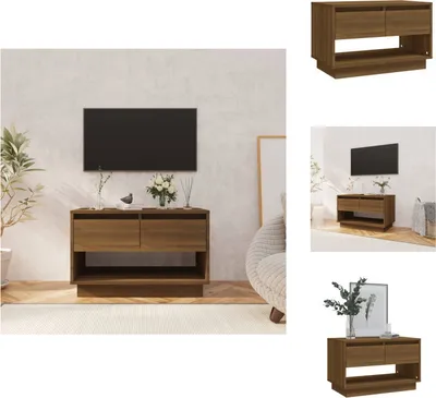 Produktbild von vidaXL TV-Schrank Braun Eichen-Optik 70x41x44 cm Holzwerkstoff -  TV-Möbel