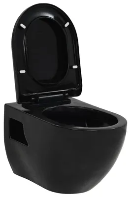 Productafbeelding van vidaXL Wandtoilet, keramisch, zwart