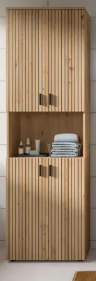 Produktbild von Badezimmer Hochschrank "Livia" in Artisan Eiche Badschrank 60 x 192 cm