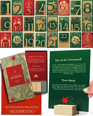 Produktbild von Adventskalender 2026 für Frauen 24 Achtsamkeitsübungen Inspirierende Sprüche und Motivation Tischkalender zur Entspannung Stressabbau und Persönliche