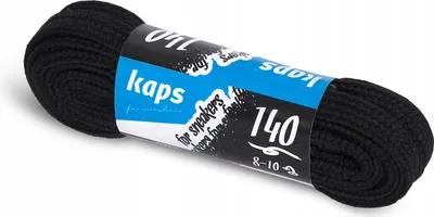 Produktbild von Flache Schnürsenkel für Sportschuhe Kaps For Sneakers - 120 cm - Schwarz