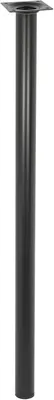 Produktbild von Möbelbein Classic Retro - Ø 30 x 600 mm, integrierte Anschraubplatte 60 x 60 mm, Innengewinde Ø 10 mm, schwarz pulverbeschichtet