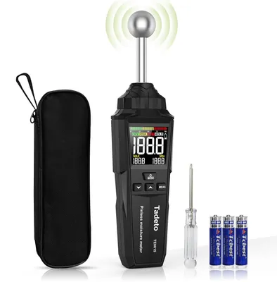 Image de Humidimètre mur - Mesure non destructive - Écran LCD couleur - Alarme sonore - Profondeur 20 à 40 mm