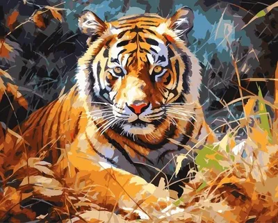 Image de Koh-I-Noor Peinture par numéros Tigre 40 x 50 cm