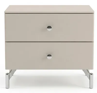 Immagine prodotto di Tavolino da notte moderno, bianco, confortevole, rettangolare, per la camera da letto