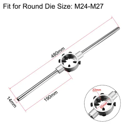 Produktbild von Schneideisenhalter 55mm ID mit verstellbar Schraubenschlš¹ssel fš¹r M24-27 Schneideisen