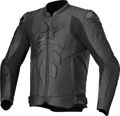 Produktbild von Alpinestars Dusk Motorrad Lederjacke, schwarz, 48