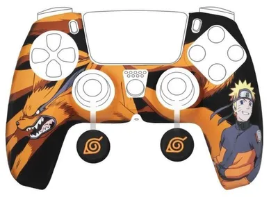 Obrázok produktu pre Konix Naruto 80389000006, PlayStation 5, Ochranná súprava, Čierna, Šedá, Oranžová, Silikón, Konvexné, 1 kusov