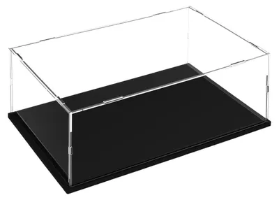 Image de Vitrine de 35 x 25 x 15 cm - Boîte de présentation - Boîte de rangement pour objets de collection - Vitrine transparente - Idéale pour les jouets et les bijoux - Vitrine