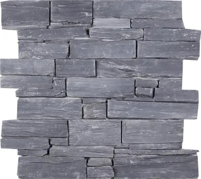 Produktbild von Verblendstein natur 55 x 20 cm schwarz