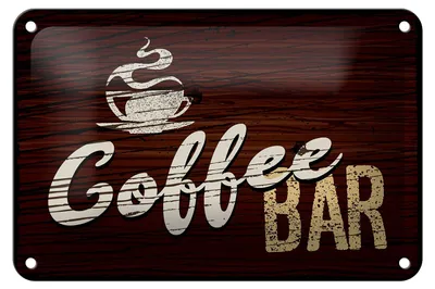 Produktbild von Blechschild Spruch 18x12cm Coffee Bar Dekoration