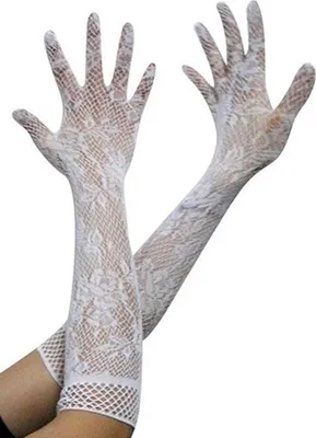 Produktbild von Frauen y Stretch Lace Opera Ellbogen Lange Lange Abend Party Prom Handschuhe - (weiß)