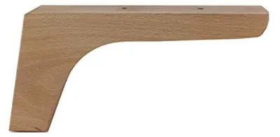 Produktbild von Set von 4 Buchenholz Möbelbeinen von 12 cm