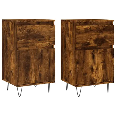 Produktbild von Sideboards 2 Stk. Räuchereiche 40x35x70 cm Holzwerkstoff