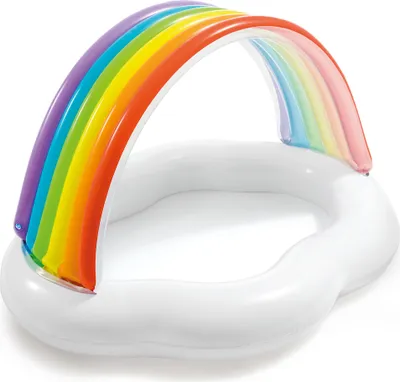 Produktbild von INTEX 57141NP - Baby Pool - Rainbow Cloud (142x119x84cm)