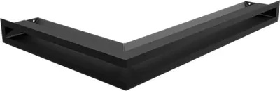 Produktbild von Eck-Lüftungsgitter LUFT rechts 40x60x6 schwarz Slim