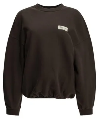 Imagen del producto de Sudadera de algodón color marrón para mujer de la marca JACQUEMUS - Talla S