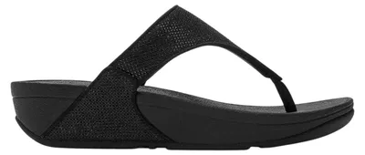 Immagine prodotto di FitFlop - Sandali da donna "Lulu Shimmerlux", materiale sintetico, infradito, suola piatta, taglia 39 EU (nero), modello GT48359