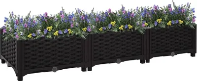 Produktbild von The Living Store Hochbeet 120x40x23 cm Polypropylen