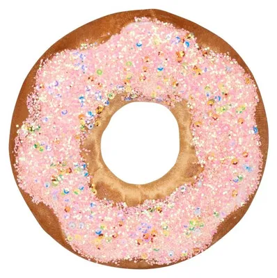 Productafbeelding van Hangdecoratie MagicHome Kerst Candy Line, donut, bruin, 13 cm