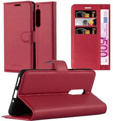 Obrázek produktu pro Cadorabo Case for Nokia 5 2017 Protective Case in Red Pouzdro na mobilní telefon s magnetickým zavíráním