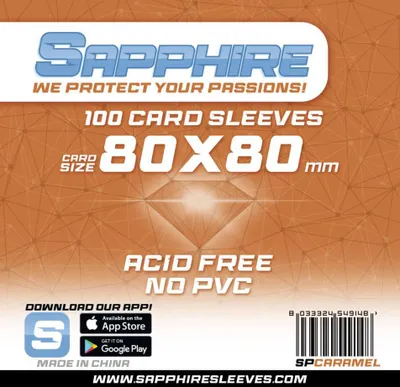Obrázok produktu pre REXhry Sapphire Caramel – 100 ks (80 × 80 mm)