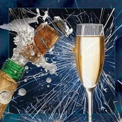 Image de Carte postale 3D, champagne - Un souvenir à conserver