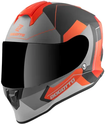 Productafbeelding van Bogotto V151 sacrale helm, mat zwart/oranje, maat XL (61)
