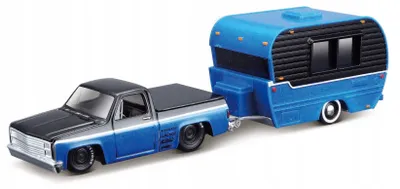 Obrázek produktu pro Maisto CHEVY 1500 1987 s přívěsem kovový model