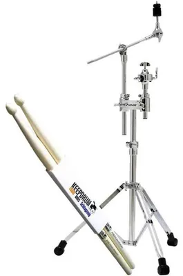 Image de Pied de cymbale de tom Sonor CTS 4000 avec baguettes de batterie