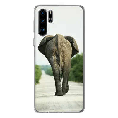 Produktbild von MuchoWow® Handyhülle Schutzhülle Hülle für Huawei P30 Pro Elefant - Kröte - Tiere - Natur Silikon Softcase Handy Hülle - Schutzdeckel