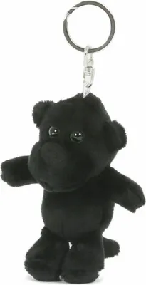 Produktbild von Schlüsselanhänger schwarzer Panther, aus Plüsch, Tier Tiere, Raubkatze