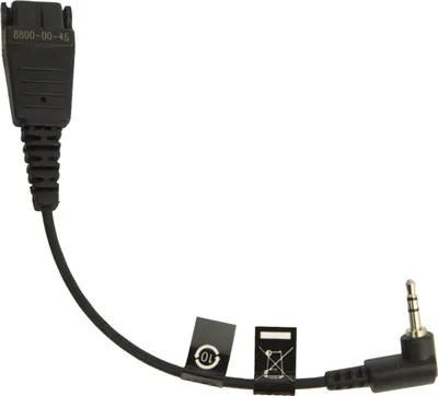 Produktbild von JABRA Anschlusskabel QD auf 2,5 mm Klinke (gewinkelt)